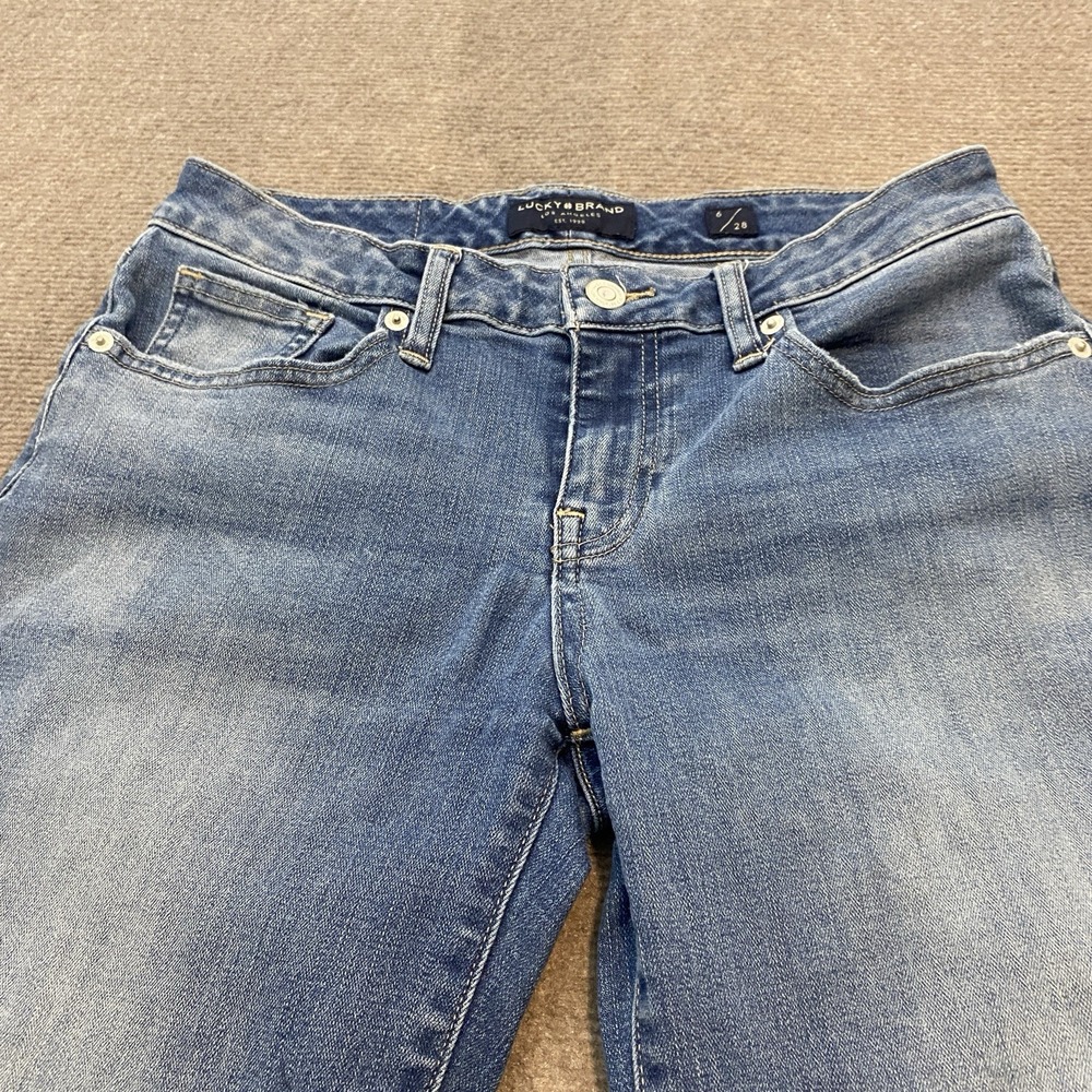 Lucky Brand Blue Faded Straight-Leg Jeans - Picture 2 of 13